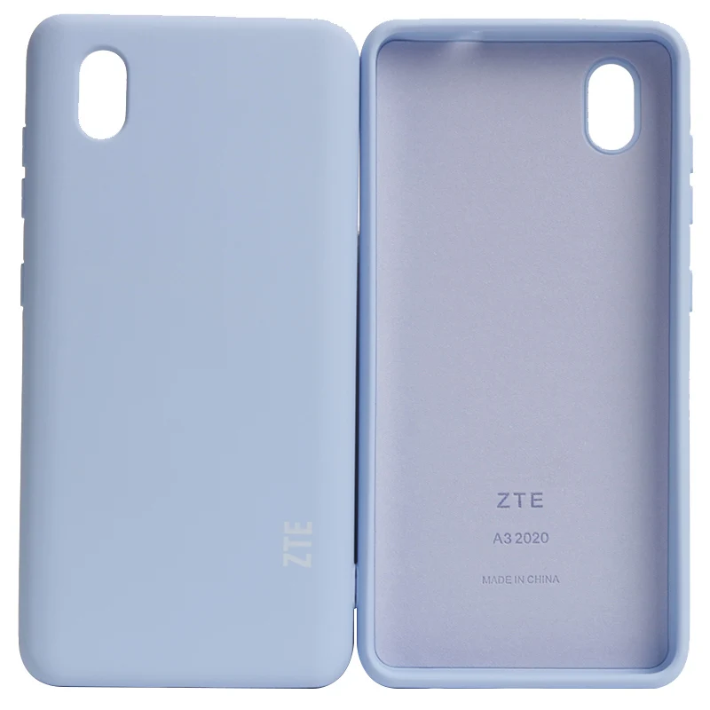 ZTE A3 2020 Case zte Blade a3 2020 Liquid Silicone case Silky Soft-Touch Protective Back Cover Anti-knock cell phone pouch with strap