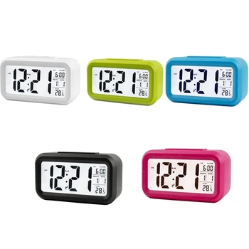 

new Electric Desktop Clock Electronic Alarm Digital Big LED Screen Clock Data Time Calendar Desk Watch