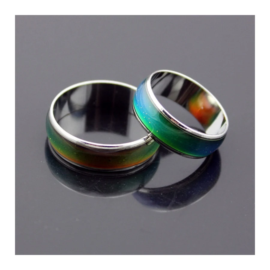 Stainless Steel Changing Color Rings Mood Emotion Feeling