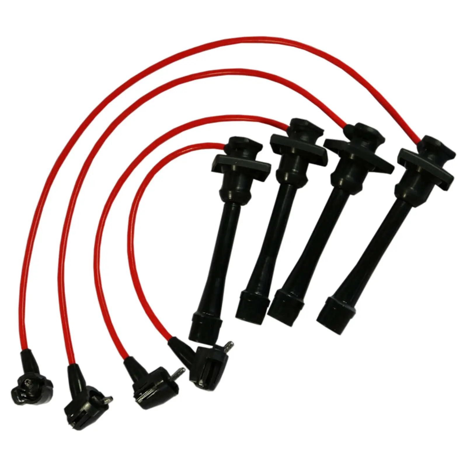 4pcs Spark Plug Wires 9091922327 W/ 4 Spark Plugs Ignition Cable Kit For Toyota Corolla 1.6l 1