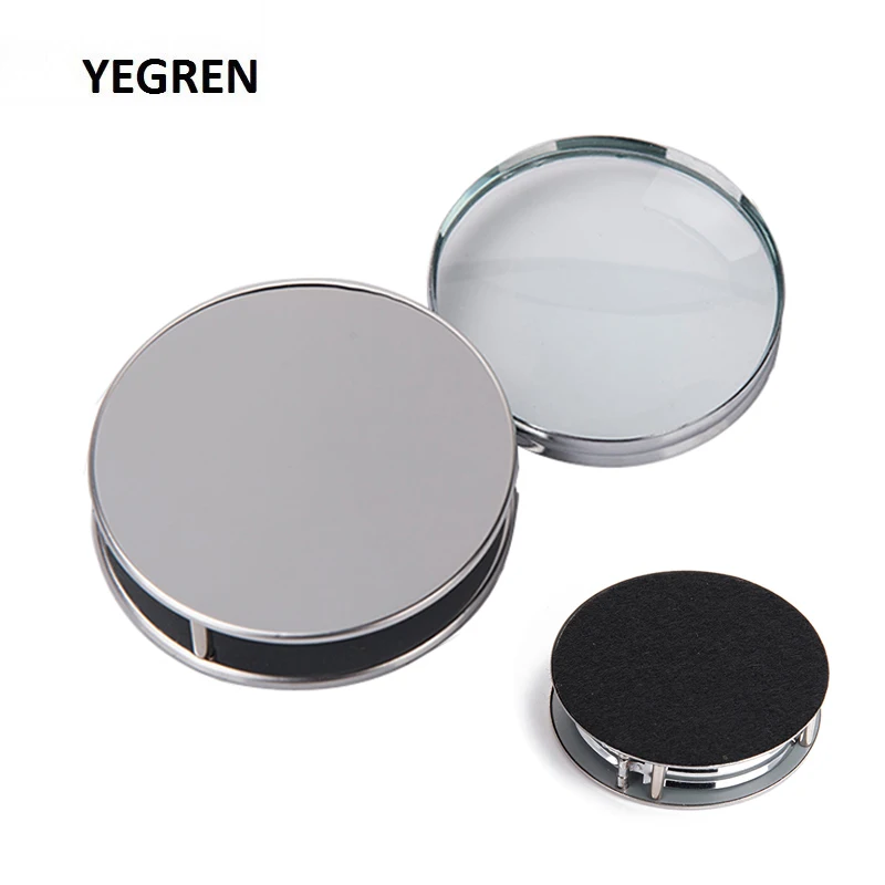 

5X Handheld Magnifying Glass Metal Foldable Magnifier Pocket Magnifier for Old People Reading Book Newspaper w/ Optical Lens