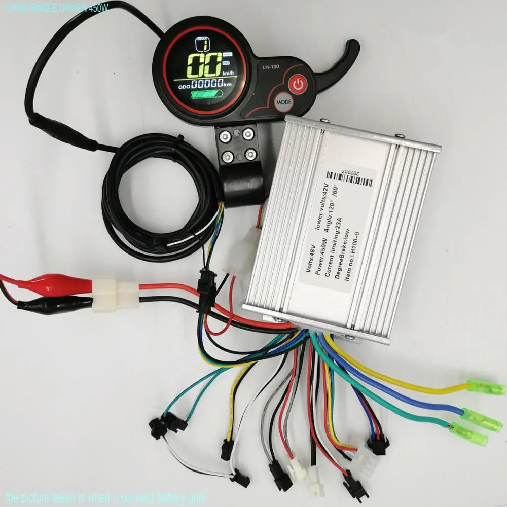 Контроллер BLDC 24v36v48v60v 400W 1200W и ЖК дисплей с переключателем дроссельной заслонки