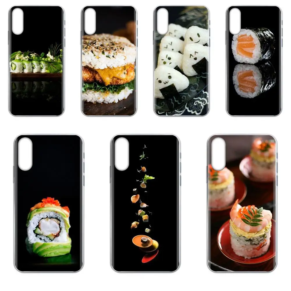 Sushi Japanese Food Lovel Soft Cases Covers For Motorola G G2 G3 G4 G5 G6 G7 Plus Xiaomi Redmi Note 8 8A 8T 10 K30 5G Pro | Мобильные