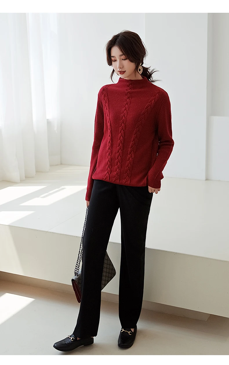 Кашемировые и шерстяные свитера для женщин новые зимние Джемперы горячая Распродажа круглый вырез стандартная одежда женские пуловеры