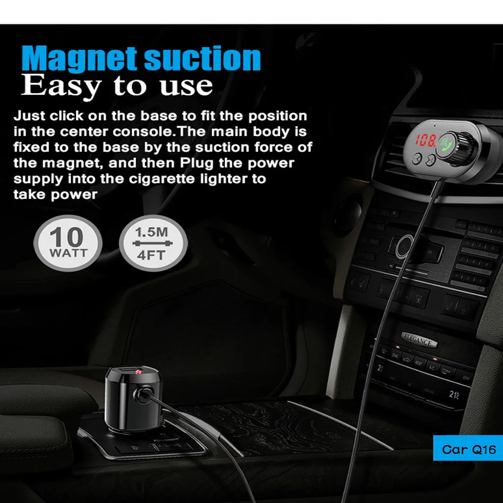 Автомобильный комплект Fm передатчик Bluetooth Usb зарядное устройство Mp3 плеер с Braket и ароматом покупка горячая распродажа# Zer
