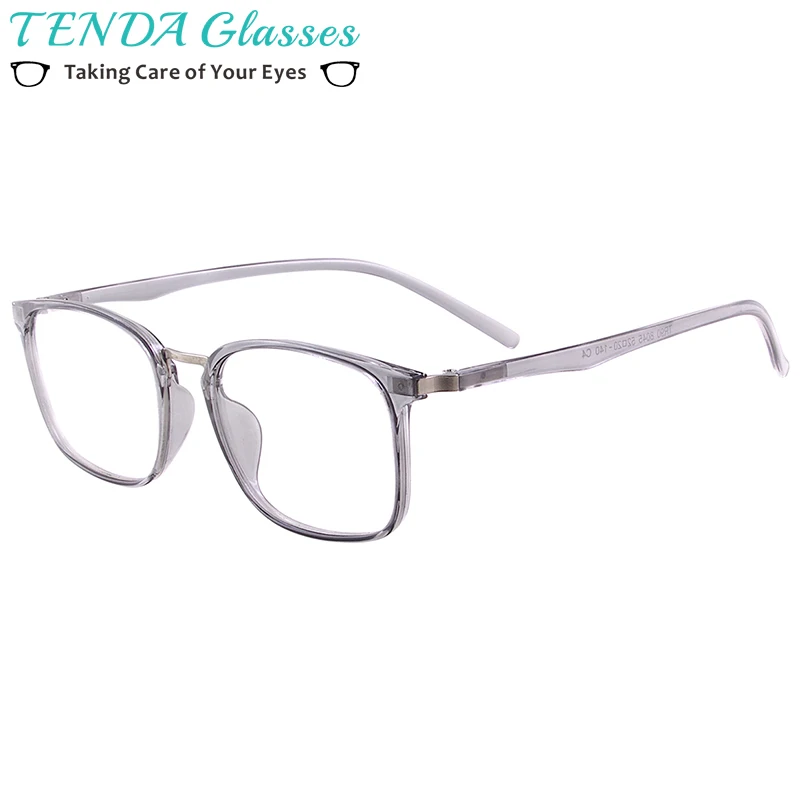 Мужские и женские металлические Квадратные прозрачные легкие гибкие TR90 очки для рецепта бифокальные очки для чтения при близорукости линзы