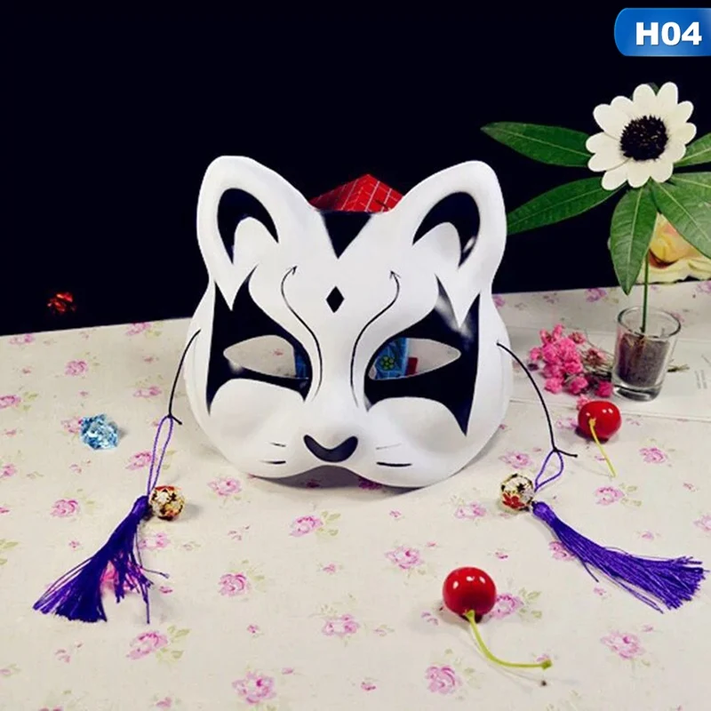 Косплей Аниме свет светлячков лес Нацумэ лиса маска Хэллоуин лиса кошка лицо изысканный Хэллоуин косплей маски животных