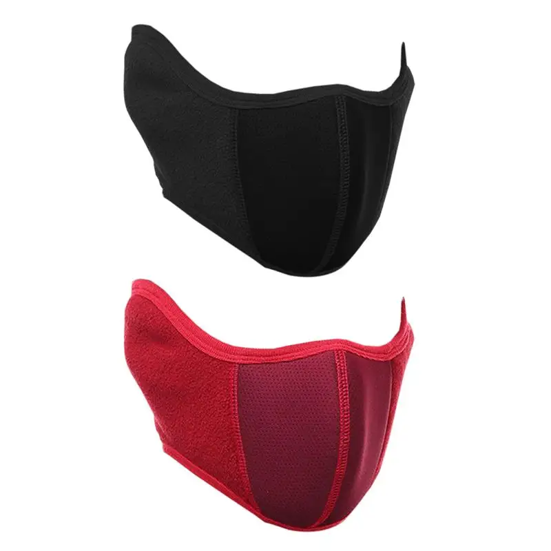 Дышащая лицевая маска 2 в 1 уши-защитный Пылезащитный намордник для мужчин и женщин Одежда Аксессуары для верховой езды на открытом воздухе - Цвет: 2pcs