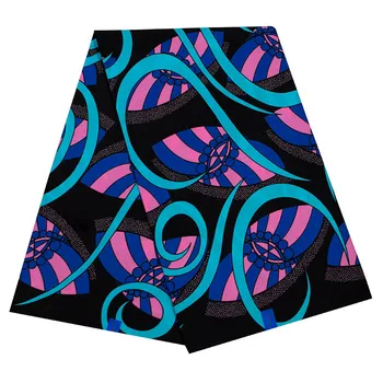 

6yards African fabric African wax print fabric ankara fabric for patchwork batik tissu wax 100% cotton fabric for dress WB-84