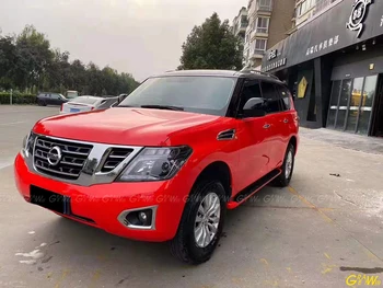 

High-end Glossy Red Vinyl Wrap Film With Air Bubble Free Red Gloss Car Wrapping Sticker 1.52*18M/Roll
