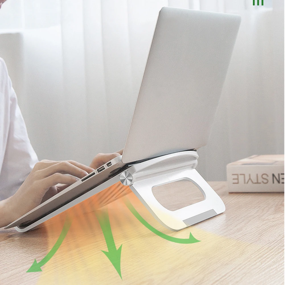 

11-17 inch Adjustable Laptop Holder Stand Portable Folding Computer Bracket with Non-slip Pad for ASUS Dell Lenovo Laptop