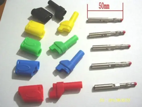 100pcs Insulated 4MM Banana Plug for Test Probes B...