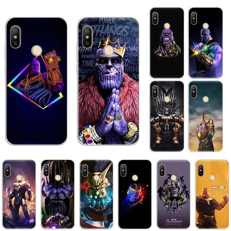 Avengers Super Thanos Soft silicone phone Case For Xiaomi Mi Note10 9T CC9 9 8 se A3 Lite Play A2 6x Redmi Note 8T 8A 7 5 6 4x 8