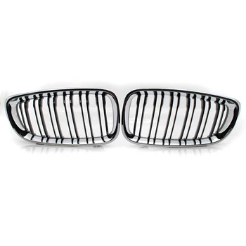 

Double Slat Chromed Kidney Grille Grill Gloss Black for BMW 3 Series GT 2014 Double Slat Sport Style Gloss Black