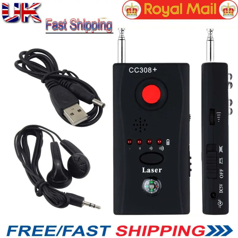 Anti-Spy Wilrless GPS WiFi Finder RF Bug Detector Signal Hidden Camera Lens GSM Device Tracer Finder