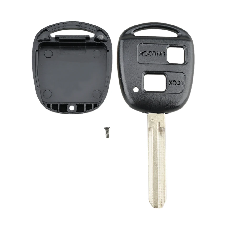 Enhanced Car Key Case with 2 Buttons and TOY43 Blade Plus Micro Switches