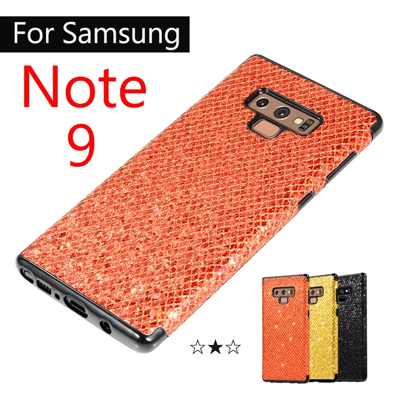 Protective case on for Samsung galaxy note 9 back cover bling glitter samsng sam samsum galaxie note9 luxury bumper n9 cases fit |