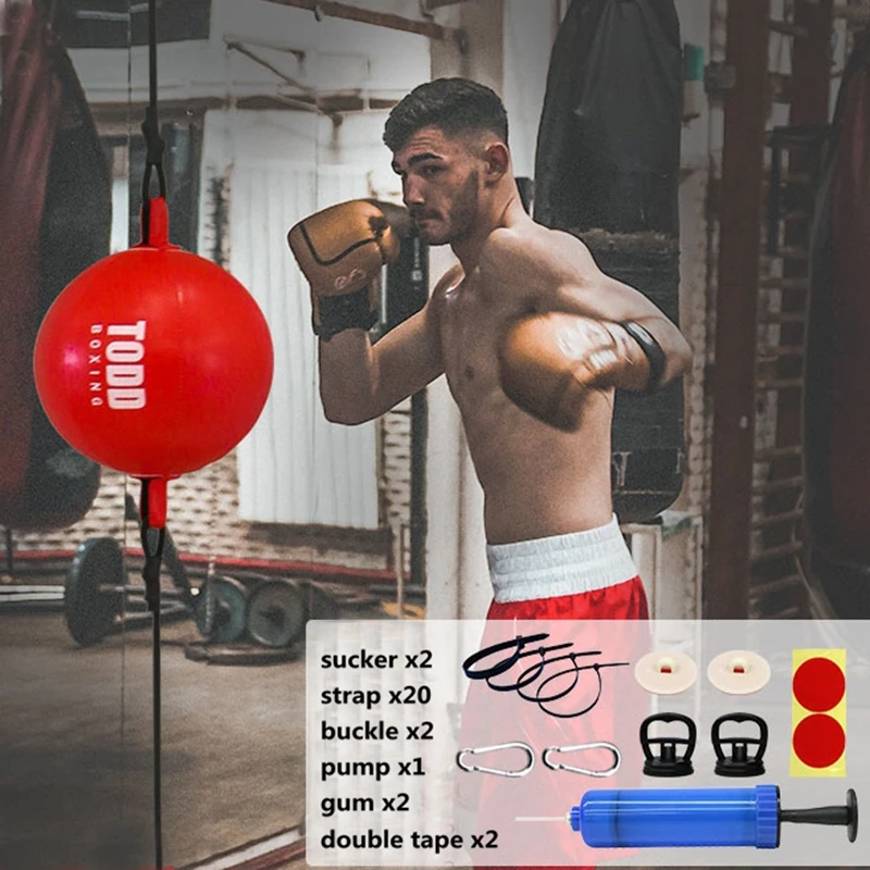1 set Boxing Balls, Sucker Speed Ball, Quick Hit Storage Bag, Suction Cup, Suspended Boxing Training Equipment, Fitness Supplies
