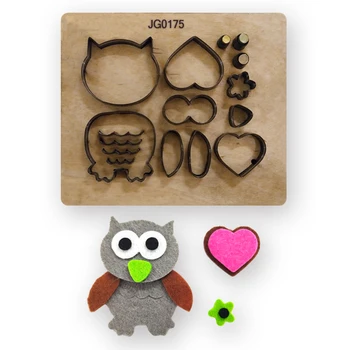 

ForeWan Owl Frame Wooden Template Metal Steel Cutting Dies For DIY Scrapbooking Paper/photo Card Embossing Dies Making Cards