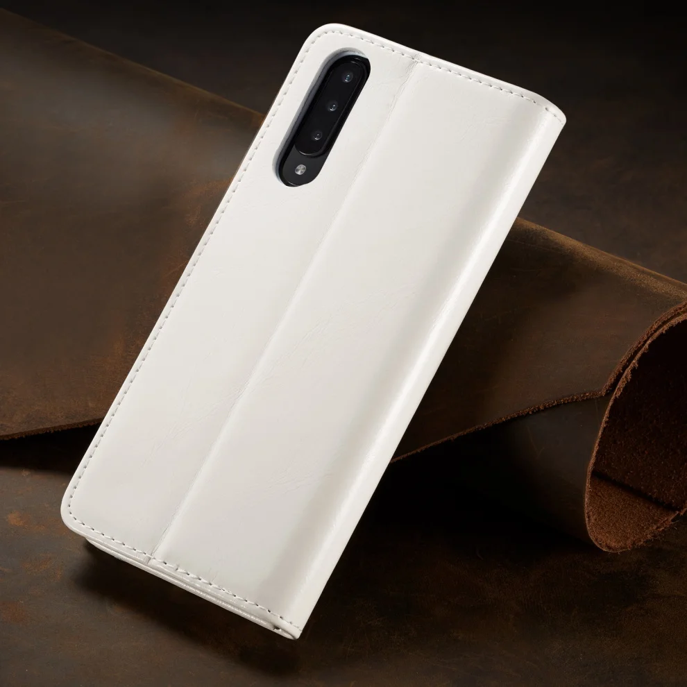 Прочные деловые чехлы для телефонов samsung Galaxy A70 A50 A40 A20 A30 роскошные кожаные Магнитная автоматическая застежка бумажник чехол Крышка для корпуса