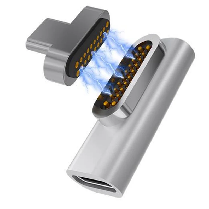 

20 Pins Magnetic USB C Adapter 4K 100W Quick Charge For Macbook Pro Pixelbook AS99