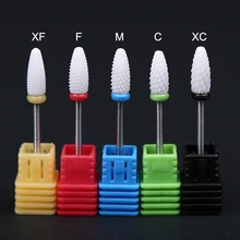 

10PCS/Bag Ceramic Carbide Nail Drill Bit Rotate Burr Milling Nail Cutter Bits Electric Drill Machine For Manicure Pedicure Tools