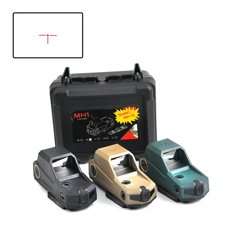 

New MH1 Holographic Tactical Reflecting Red Dot Scope, Red Dot 20mm Card Slot Rifle Scope, Quick Separation Hunting Mirror Metal