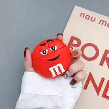 Силиконовый наушник 3D шоколадные бобы чехол для AirPods 2 Чехол милый Бегемот стежка медведь мультфильм крышка аксессуары для Apple Air Pods