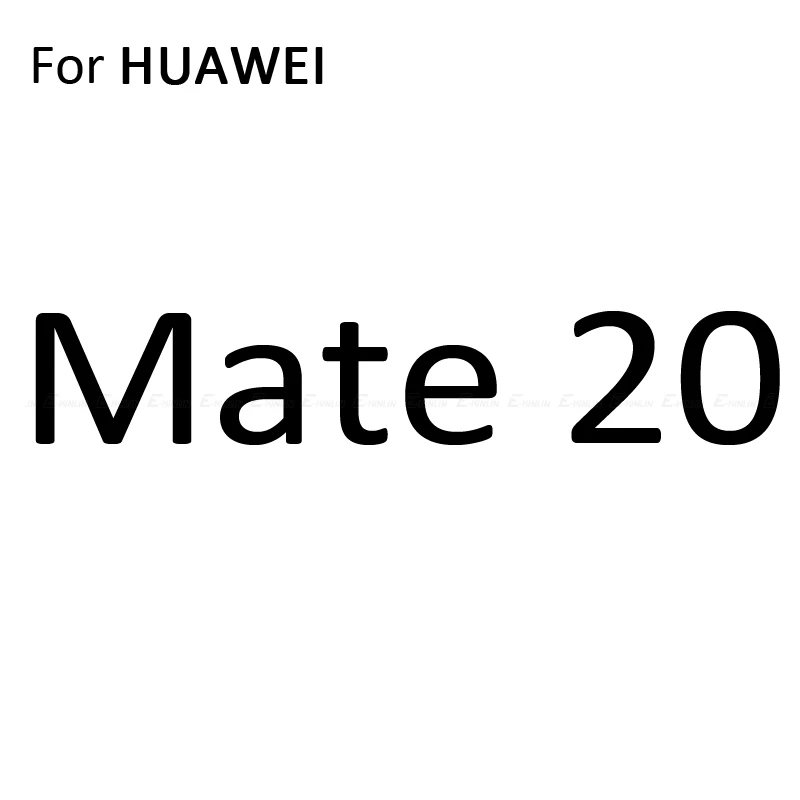 For Mate 20 3D углеродное волокно задняя крышка протектор экрана для HuaWei Honor 20S 10 mate 20 Lite Pro Наклейка защитная пленка не закаленное стекло - Цвет: For Mate 20