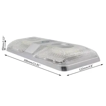 

12V LED RV Ceiling Dome Light RV Interior Lighting Trailer Lights for Camper RV H8WE