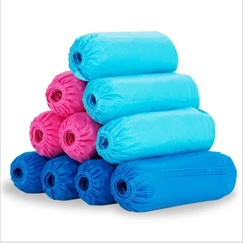 

100Pcs Disposable Shoe Covers Anti Slip Shoe Cover Boot Covers Breathable Carpet Overshoes Non-woven Shoes Dustcovers