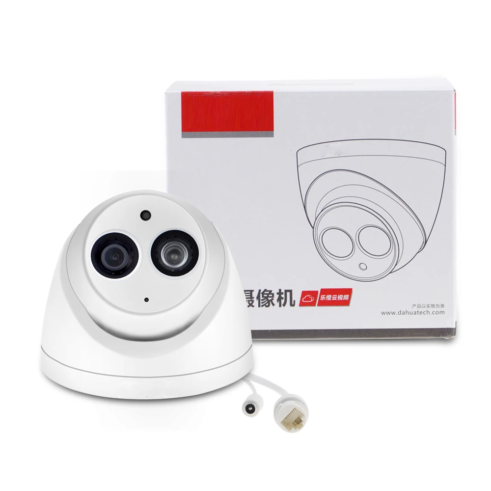 Dahua IPC HDW4433C A 4 МП HD POE сетевая ИК Мини купольная ip камера Starlight Встроенная
