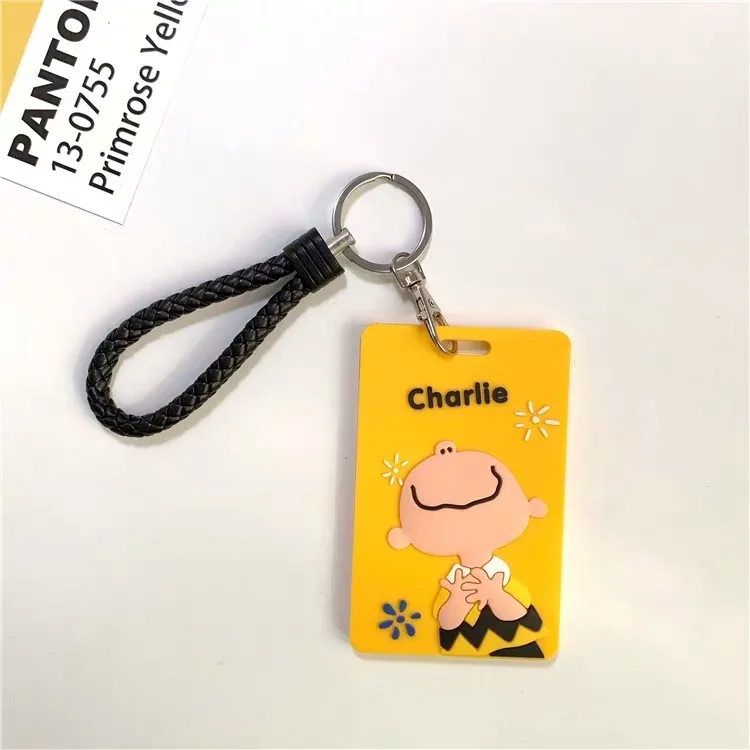 Peanuts изгой собака мультфильм выдвижной значок держатель для карт медсестры доктор выставка тянуть ключ ID Имя карты держатель значка школьный офис - Цвет: Charlie