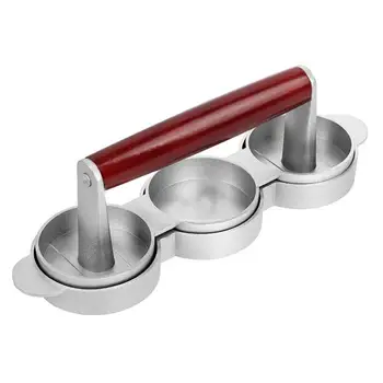 

Hamburger Press Non Stick Triple Burger Press Mini Hamburger Patty Maker