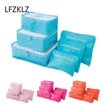 

LFZKLZ 6 PCS Sale Travel Organizer Storage Bag Set Clothes Organizer Bags Pouch Suitcase Home Closet Bags for Storage Accessorie