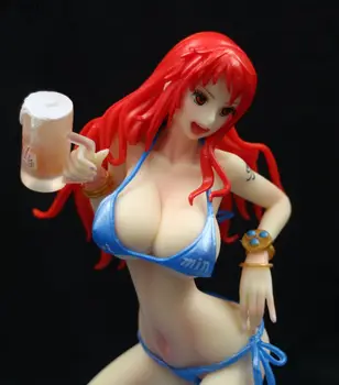 

Anime 15cm One Piece Nami Beer Kneeling Swimsuit Ver. Sexy Girls PVC Action Figure Collection Model Toys Doll Gift Dropshipping