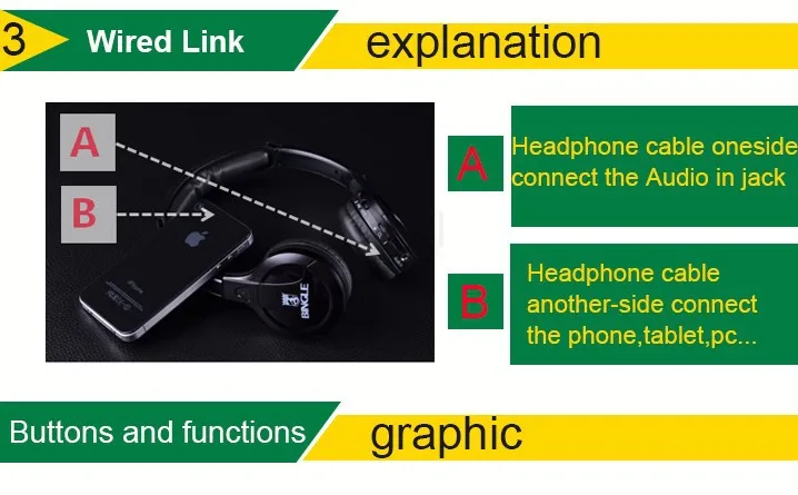 Bingle B616 Беспроводные 2,4G наушники эргономичная гарнитура с FM для PC-tv-Cellphon