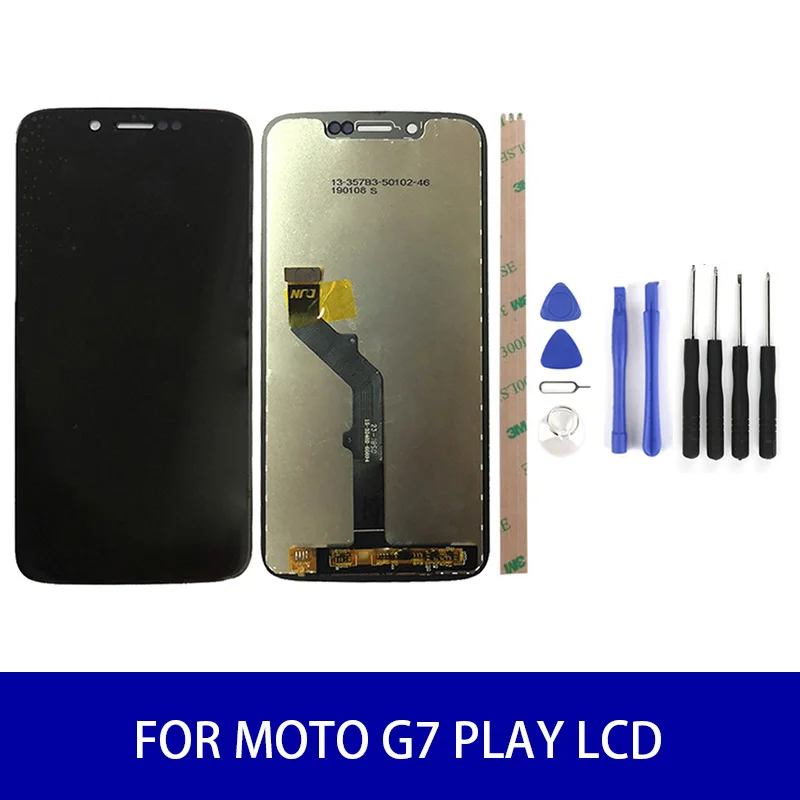 ЖК-дисплей для Motolora Moto G7 Play Xt1592 сенсорный экран с дигитайзером в сборе запасные
