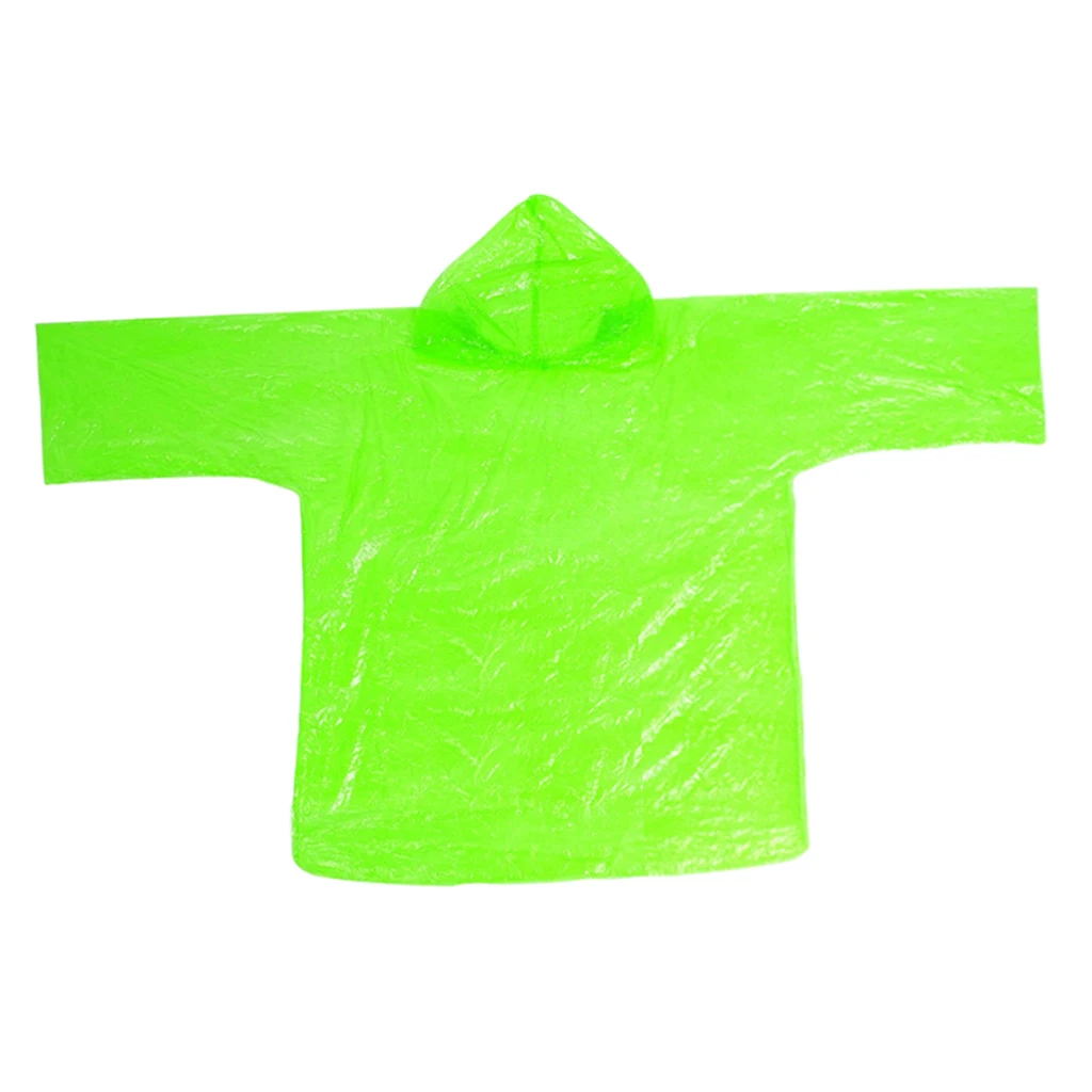 Disposable Waterproof Raincoat Hooded Rain Cover Rain Coat with Storage Bag
