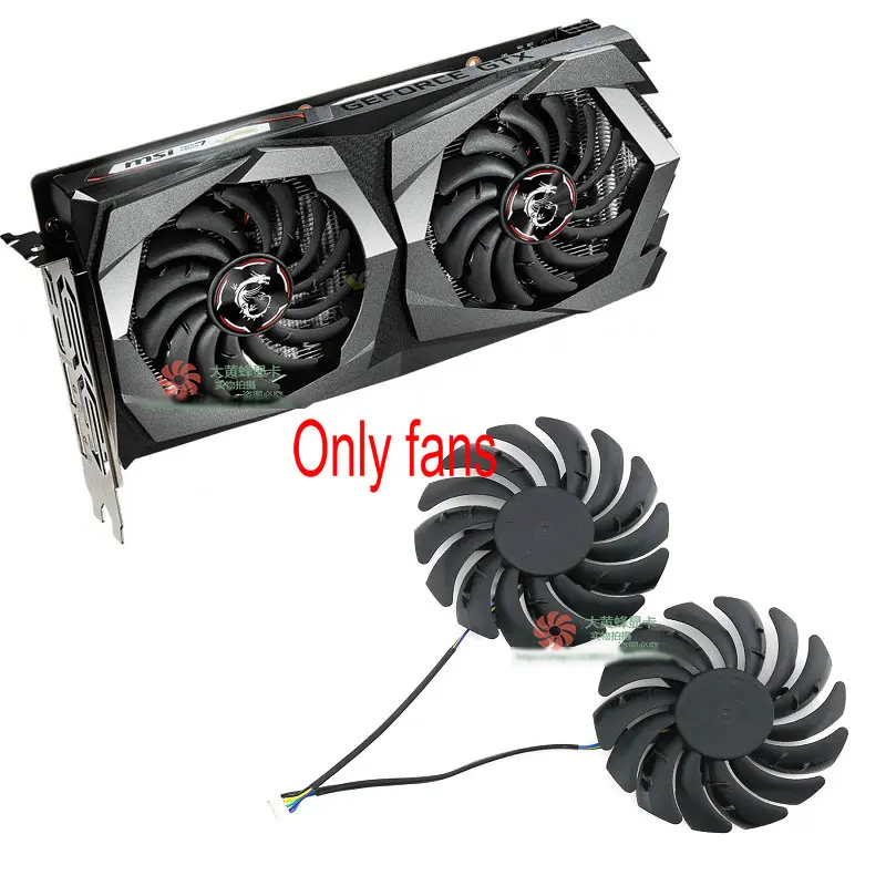 

Оригинальный вентилятор охлаждения графических карт для MSI GTX1660ti GTX1660 GTX1650S GAMING X PLD09210S12HH