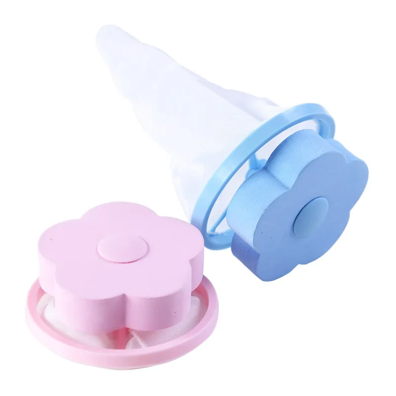 Mesh Filter Bag Laundry Ball Flower Shape Dirty Fiber Collector Removal Catcher Washing Machine Filtration Lint Remover Hair
