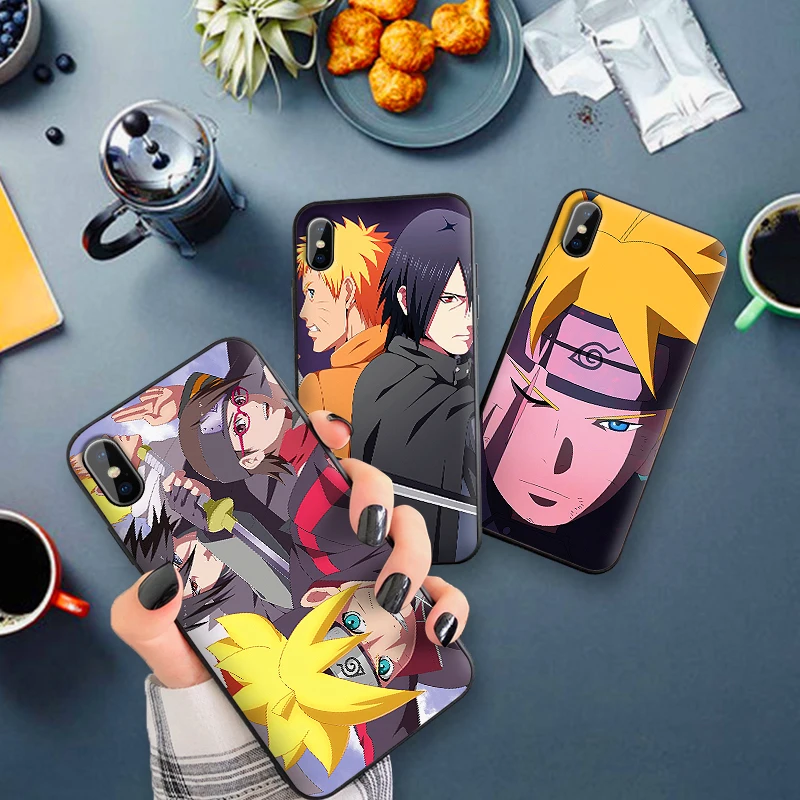 Чехол для IPhone Xr Xs Xsmax X 6 6s 7 8 Plus Наруто shippuden аниме SASUKE boruto XS Max 9 силиконовая лента