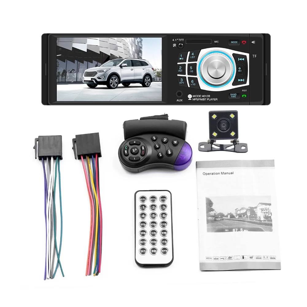 Автомобильный радиоприемник 4012B 4 1 дюйма Bluetooth автомобильное аудио стерео