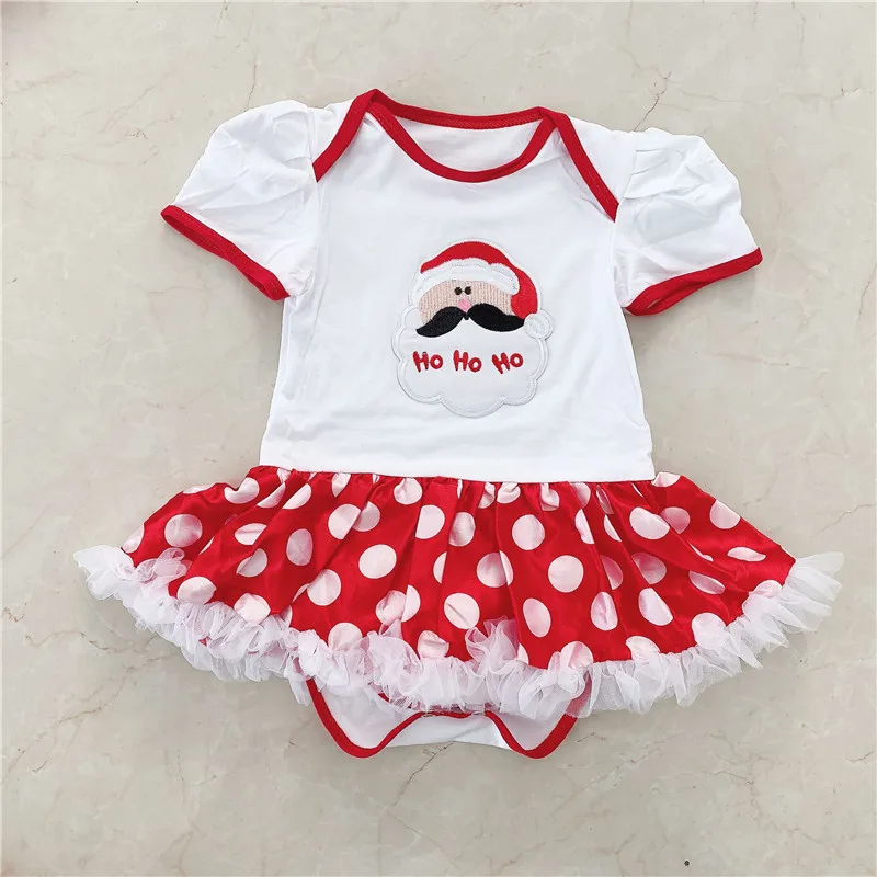 Одежда для новорожденных девочек Bebes Bodysuit Минни комбинезон Рождественский Косплэй одежда Детский костюм комплект праздничные вечерние платья - Цвет: as picture