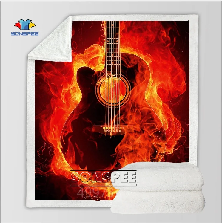 SONSPEE guitar Drum Harajuku, детское одеяло с 3D принтом для взрослых, одеяло для диванов, одеяло для путешествий, постельные принадлежности, фирменный магазин-аутлет, удобное K60