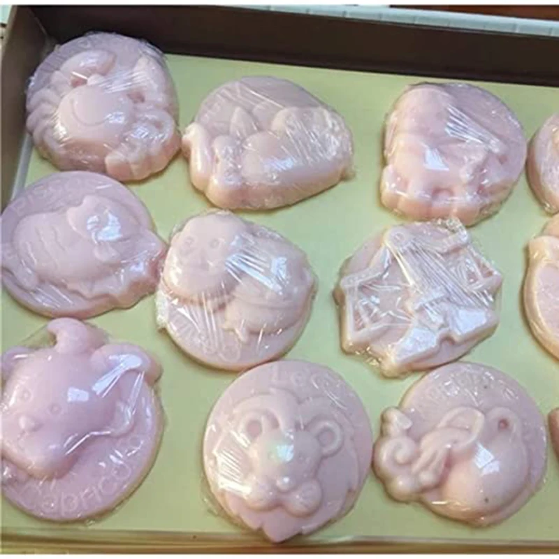 2er-Pack Seifenform mit 12 Sternbildern, chinesische Sternzeichen-Kerze, Silikon-Herstellungswerkzeuge für Mousse, Kuchen, Pudding, Schokolade, Wachsschmelzen – Detail 5