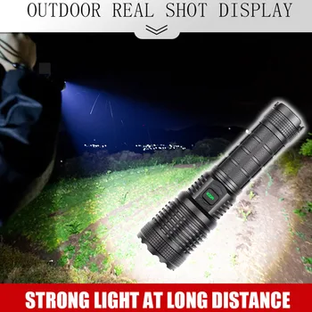 

1500LM Waterproof XHP 70 LED Flashlights 5 Modes Outdoor Camp Hiking Zoom Torch Handheld Spotlight Lantern Flashlight