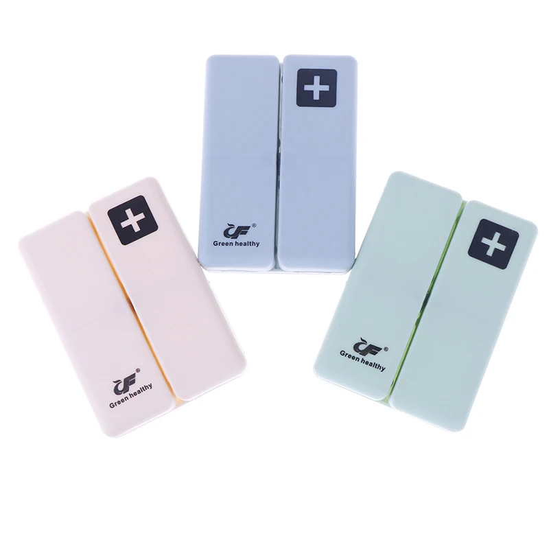 7 Days Pill Box Foldable Travel Medicine Holder Pill Box Tablet Storage Case Container Dispenser Organizer 3 Colors