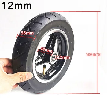 

10 Inch Electric Scooter Inflatable Wheel 10X2.125 Inner & Outer Tire Wheel Hub 10mm/12mm Bearing Optional Size