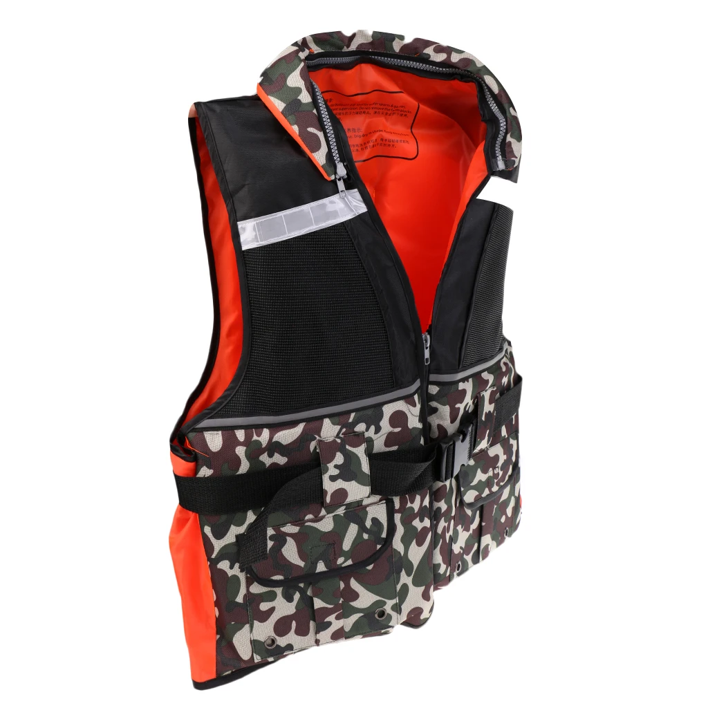 Adult Buoyancy Life Jackets Vest for Outdoor Fishing Kayaking Canoe Sailing Swimming Safety Jackets